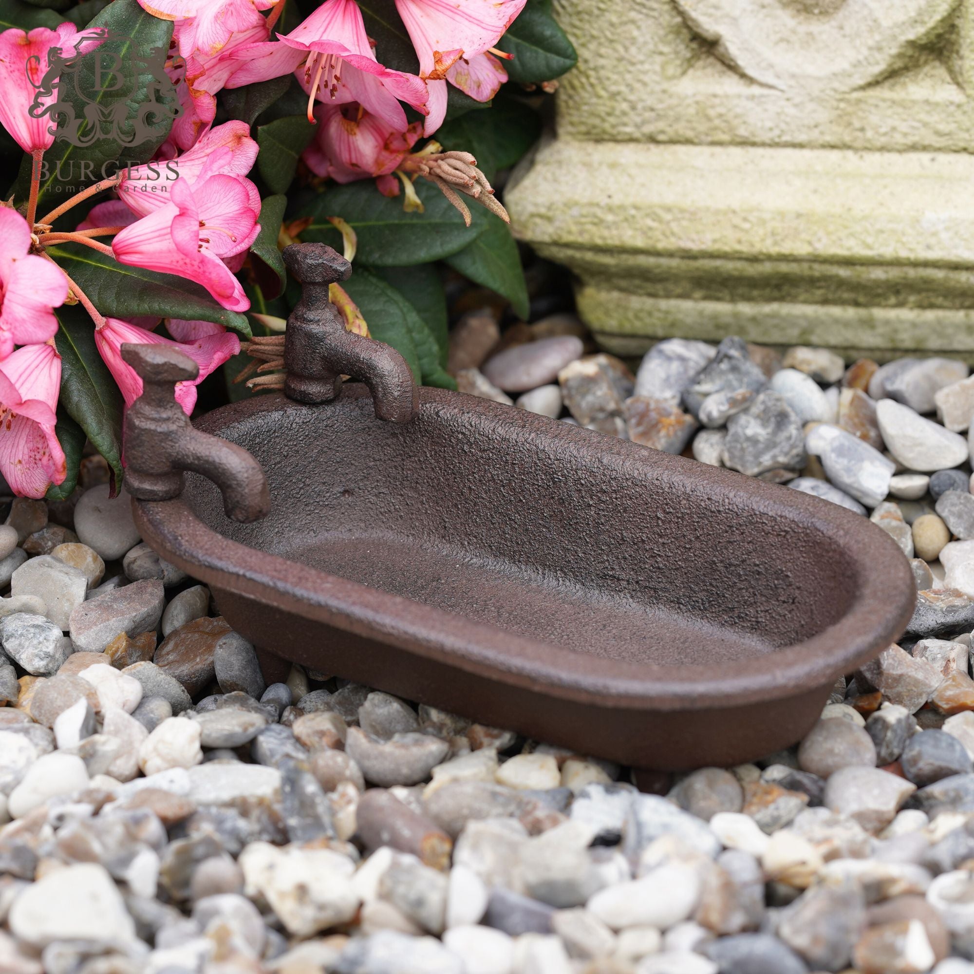 Cast Iron Bath Tub Bird Feeder