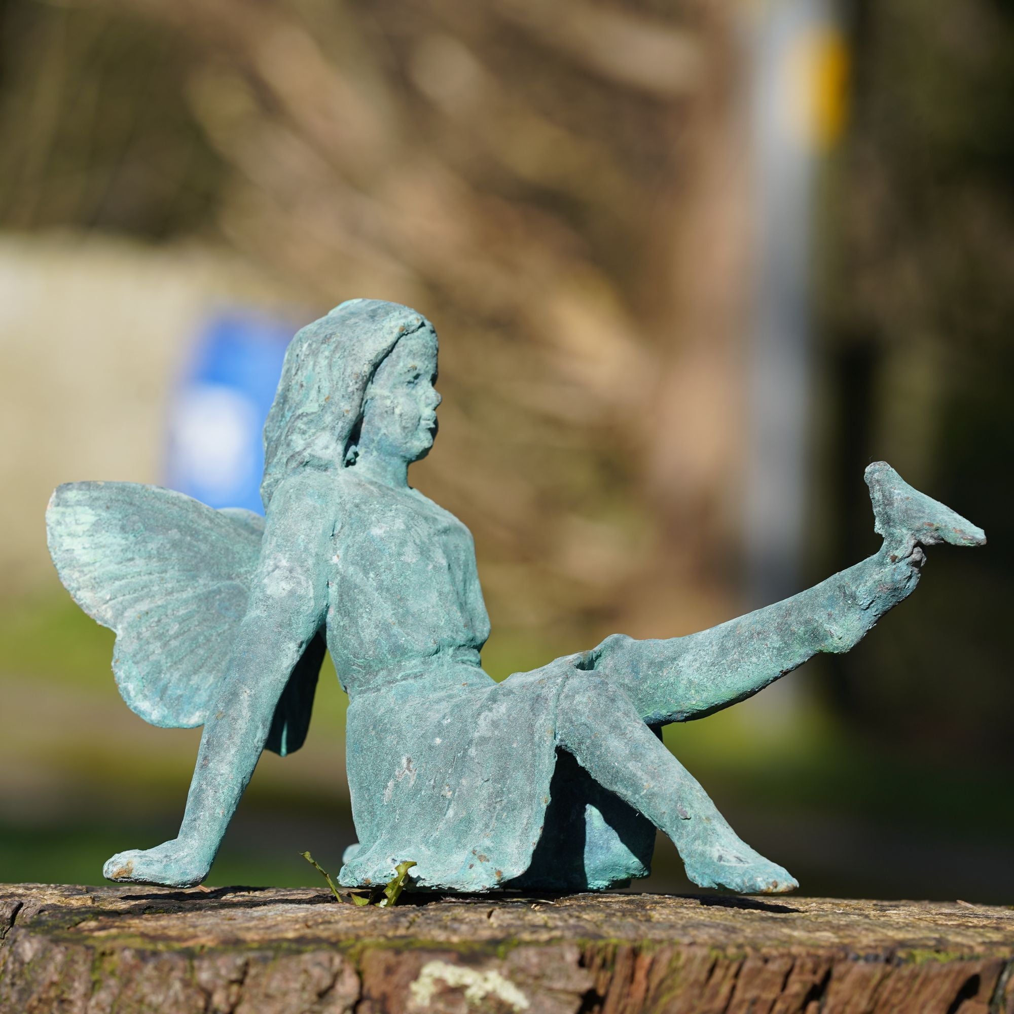 Cast Iron Fairy Statue