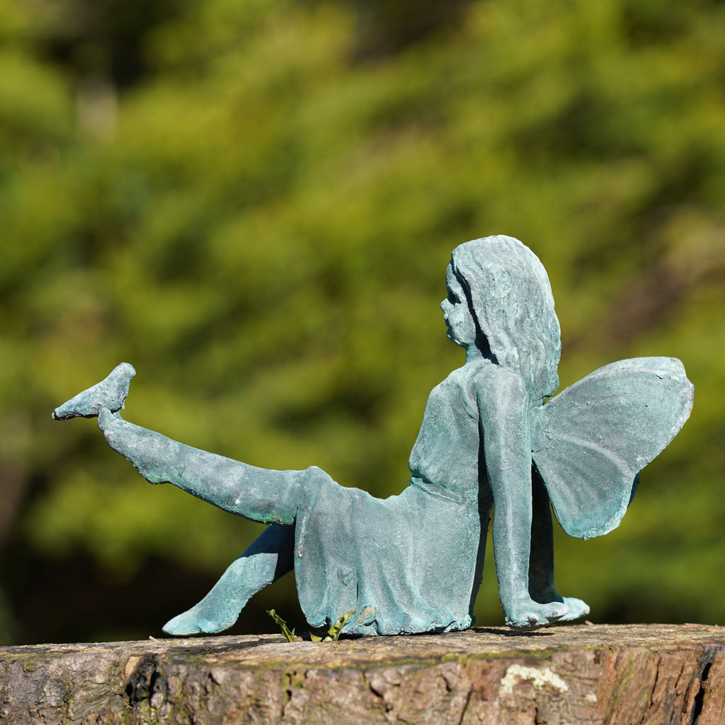Cast Iron Fairy Statue