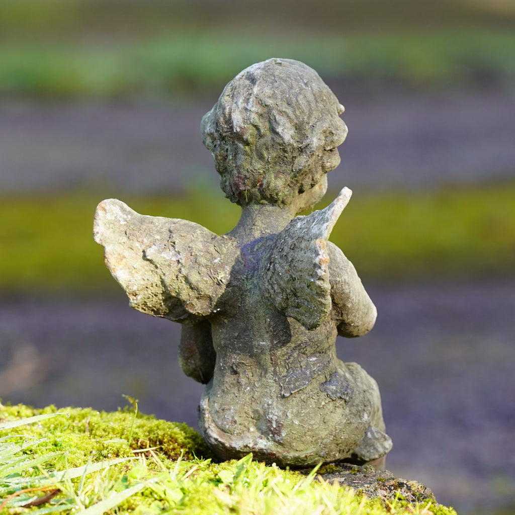 Cast Iron Sitting Cherub