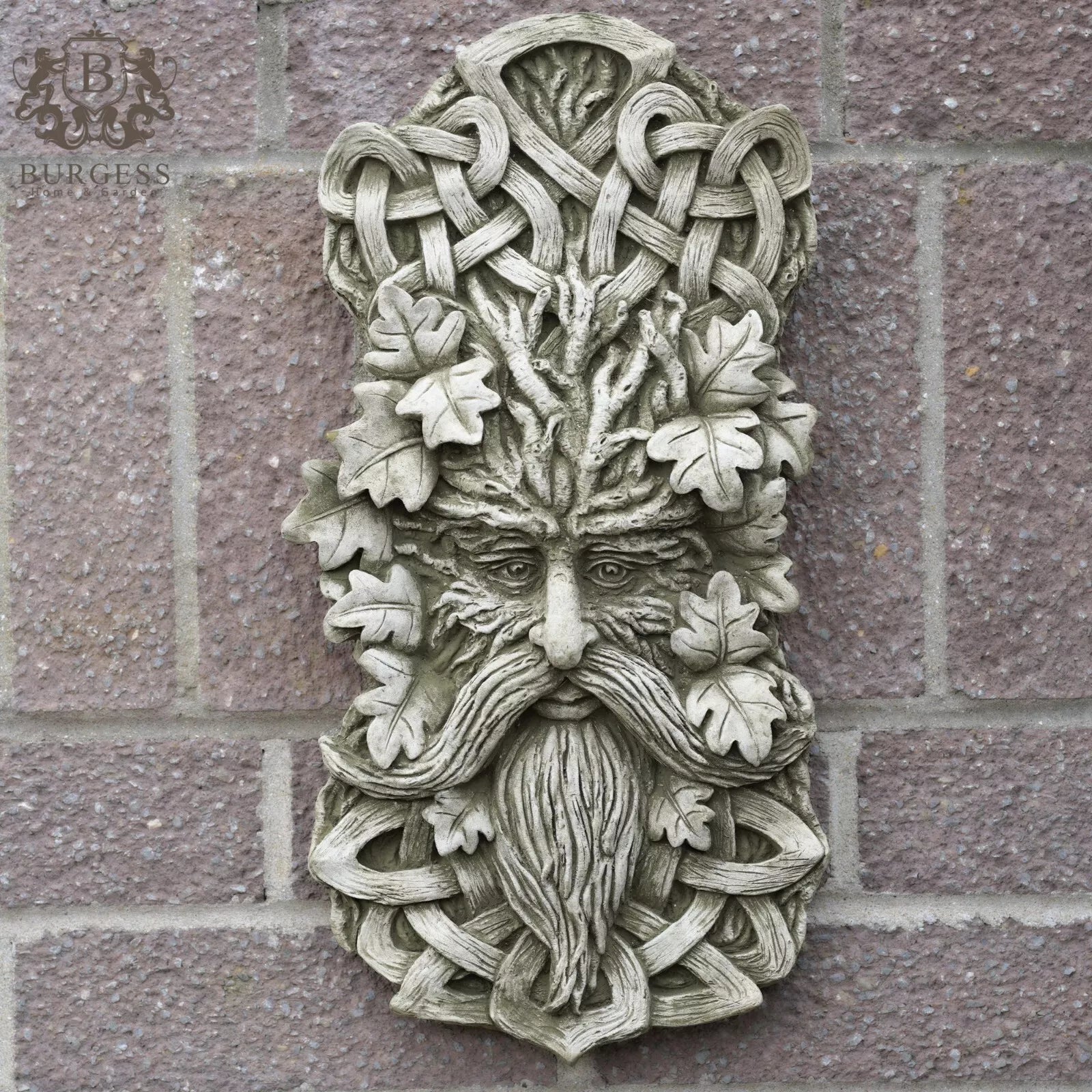 Celtic Greenman Stone Plaque