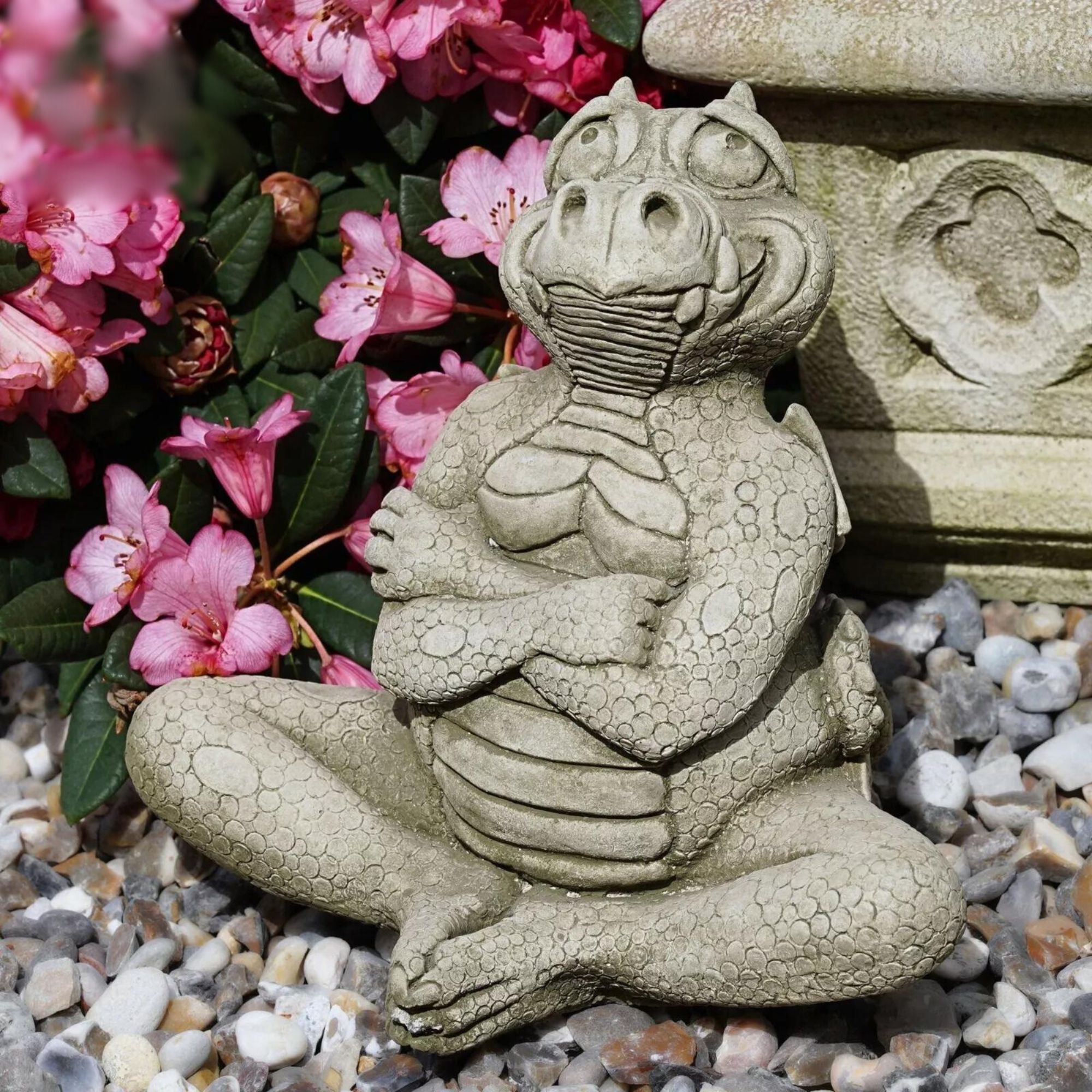 Cheeky Dragon Stone Statue