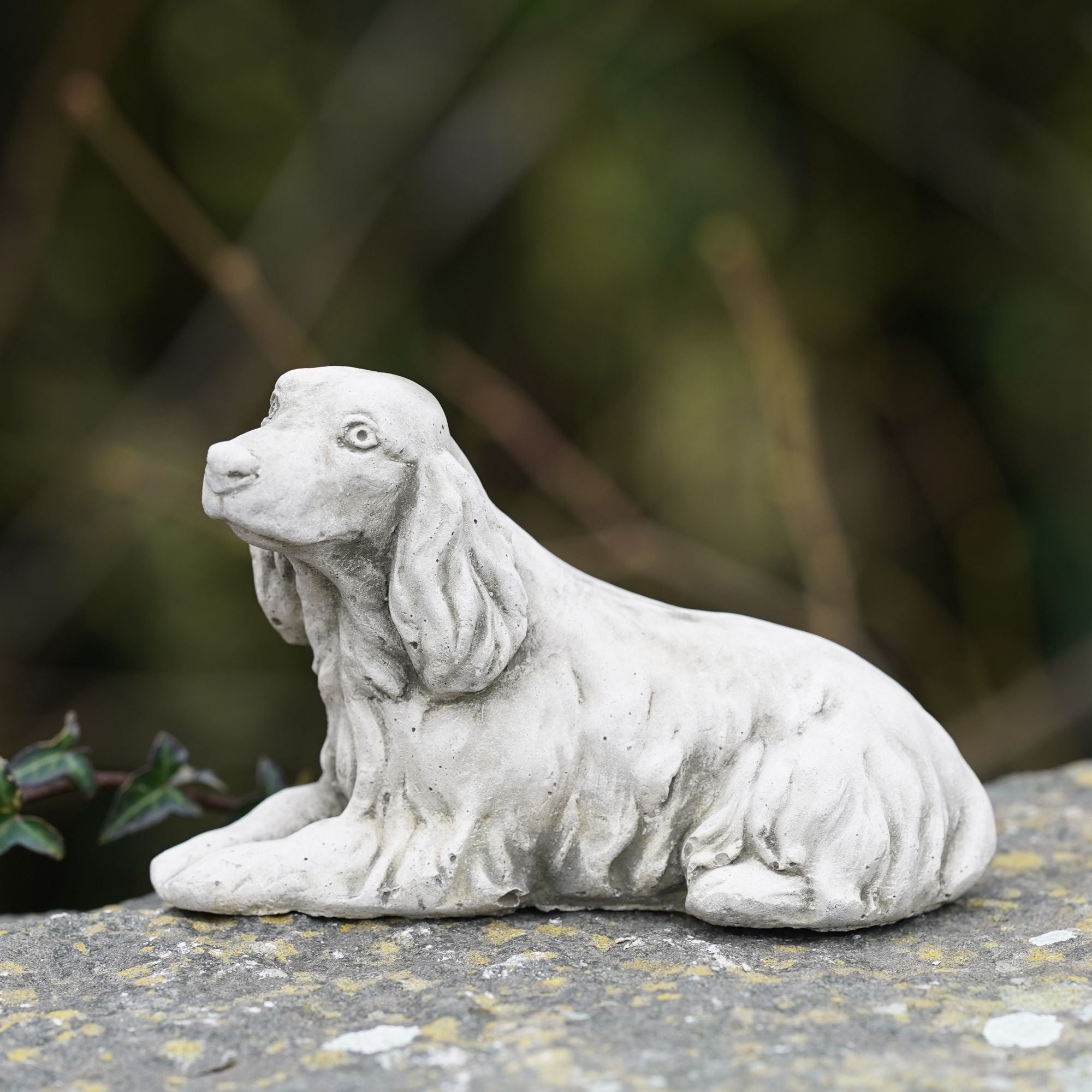 Cocker Spaniel Stone Statue – Burgess Home and Garden