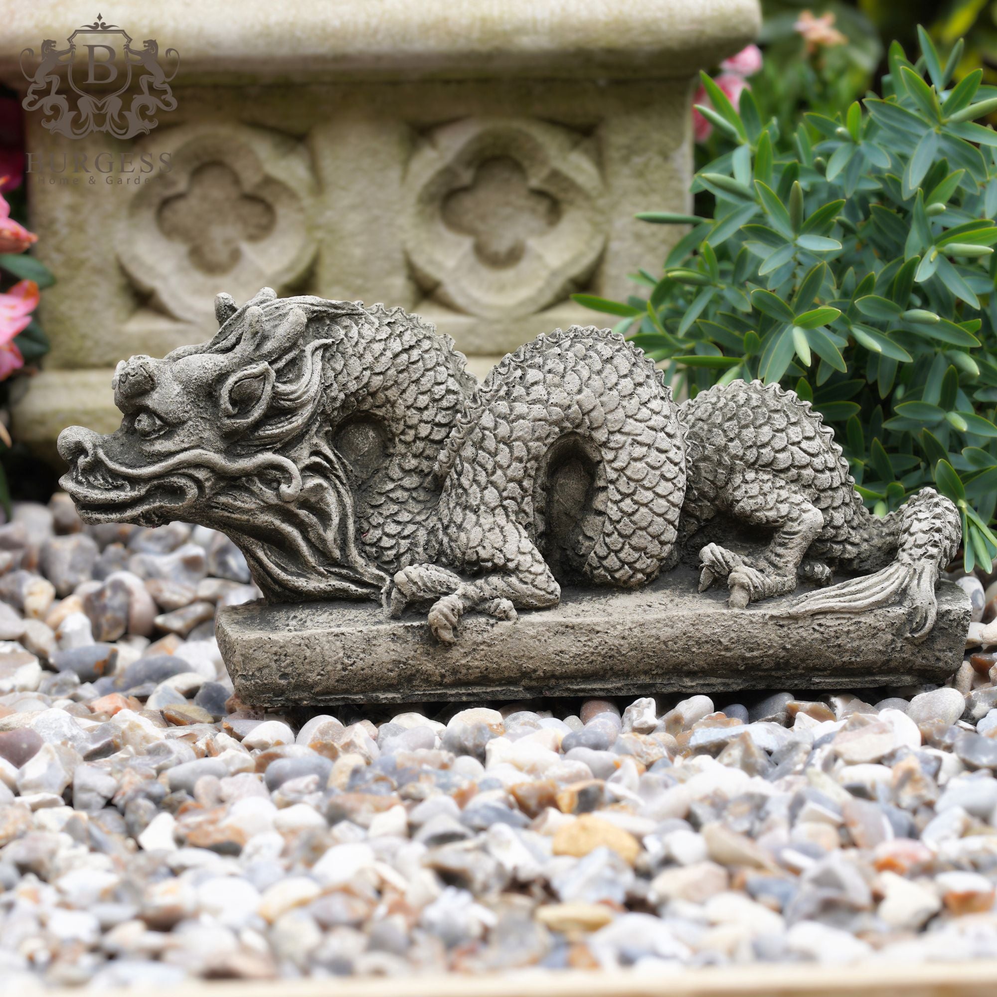 Feng Shui Chinese Dragon Stone Statue