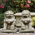 Pair of Foo Dog Stone Statues