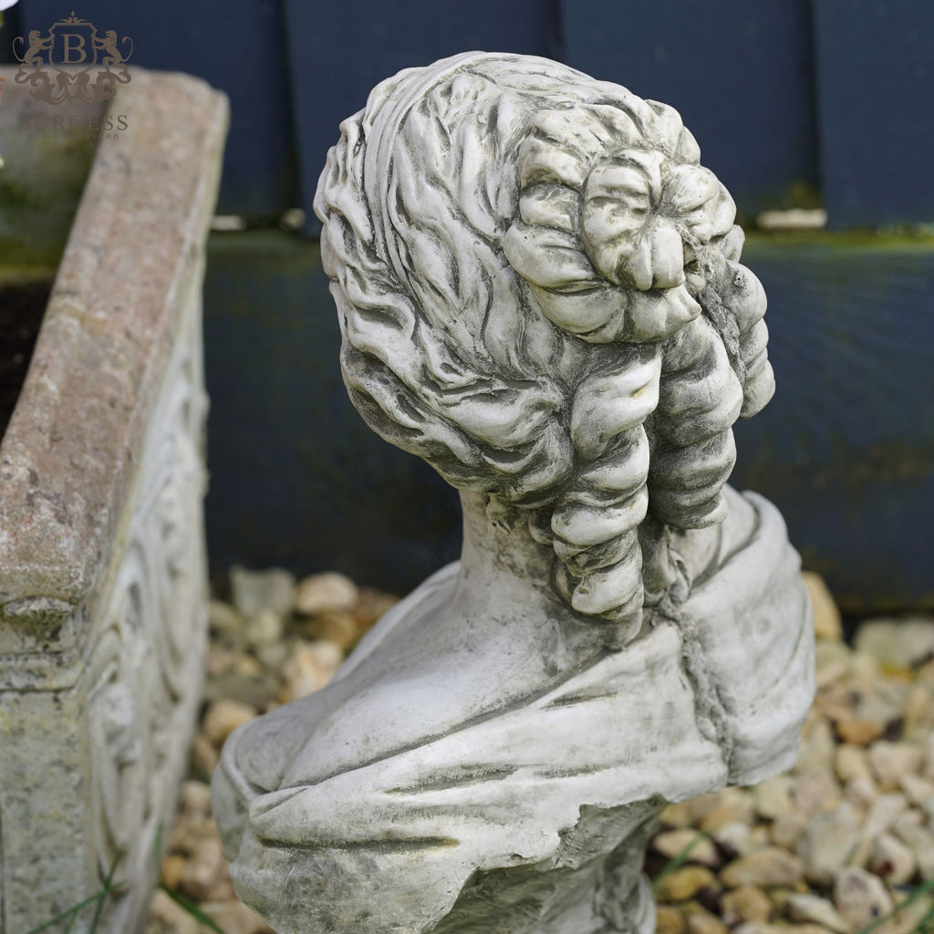 French Maid Bust Stone Statue