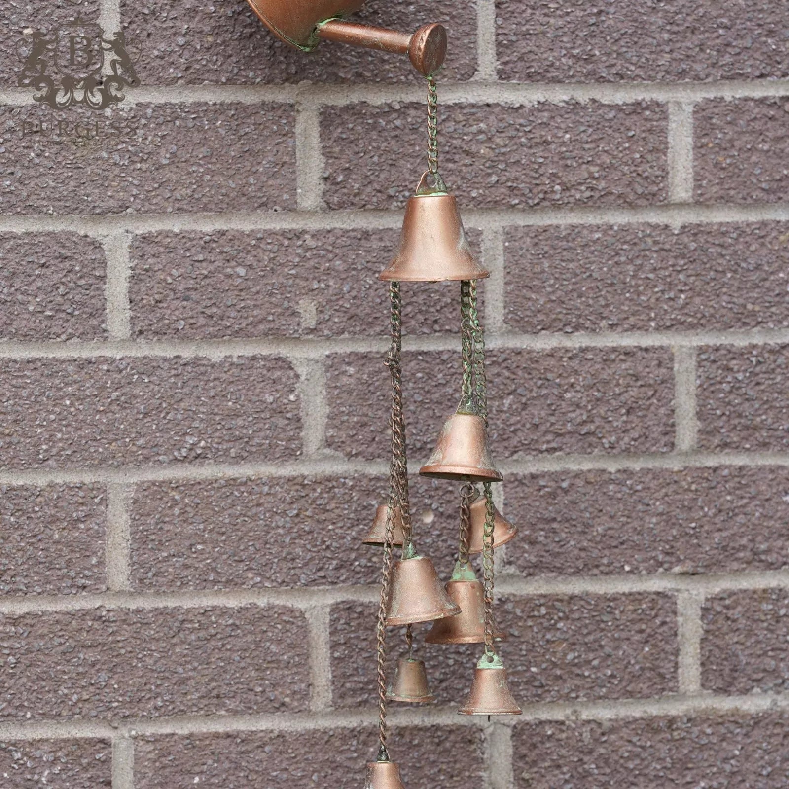 Galvanised Metal Watering Can Wind Chimes