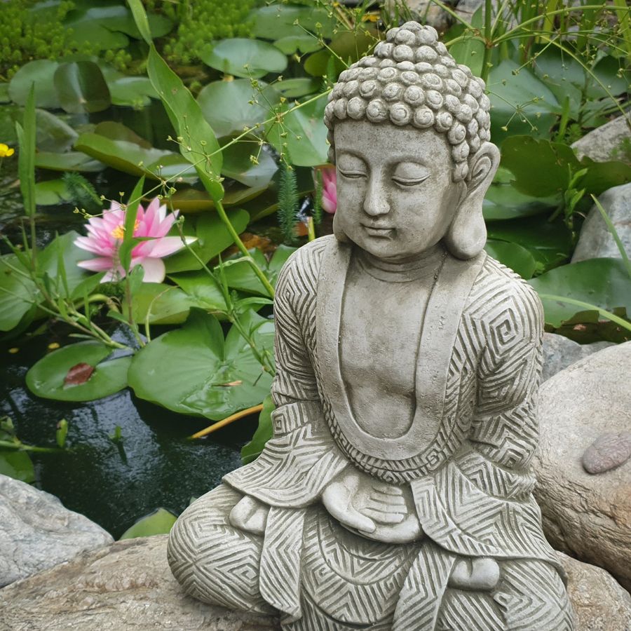 Karma Buddha Stone Statue