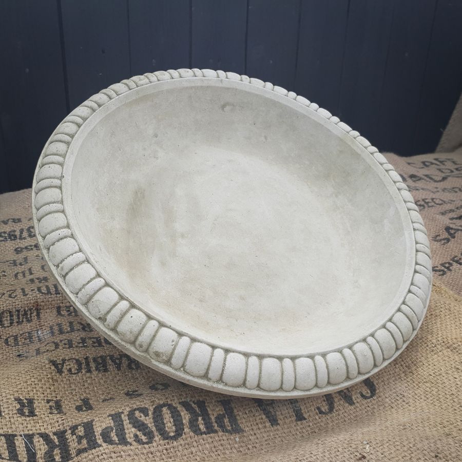 Large Barley Twist Stone Birdbath