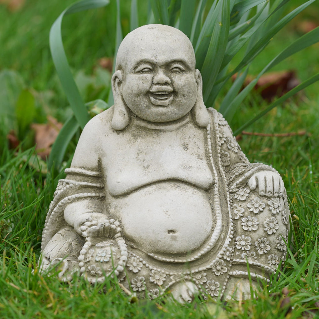 Laughing Buddha Stone Statue