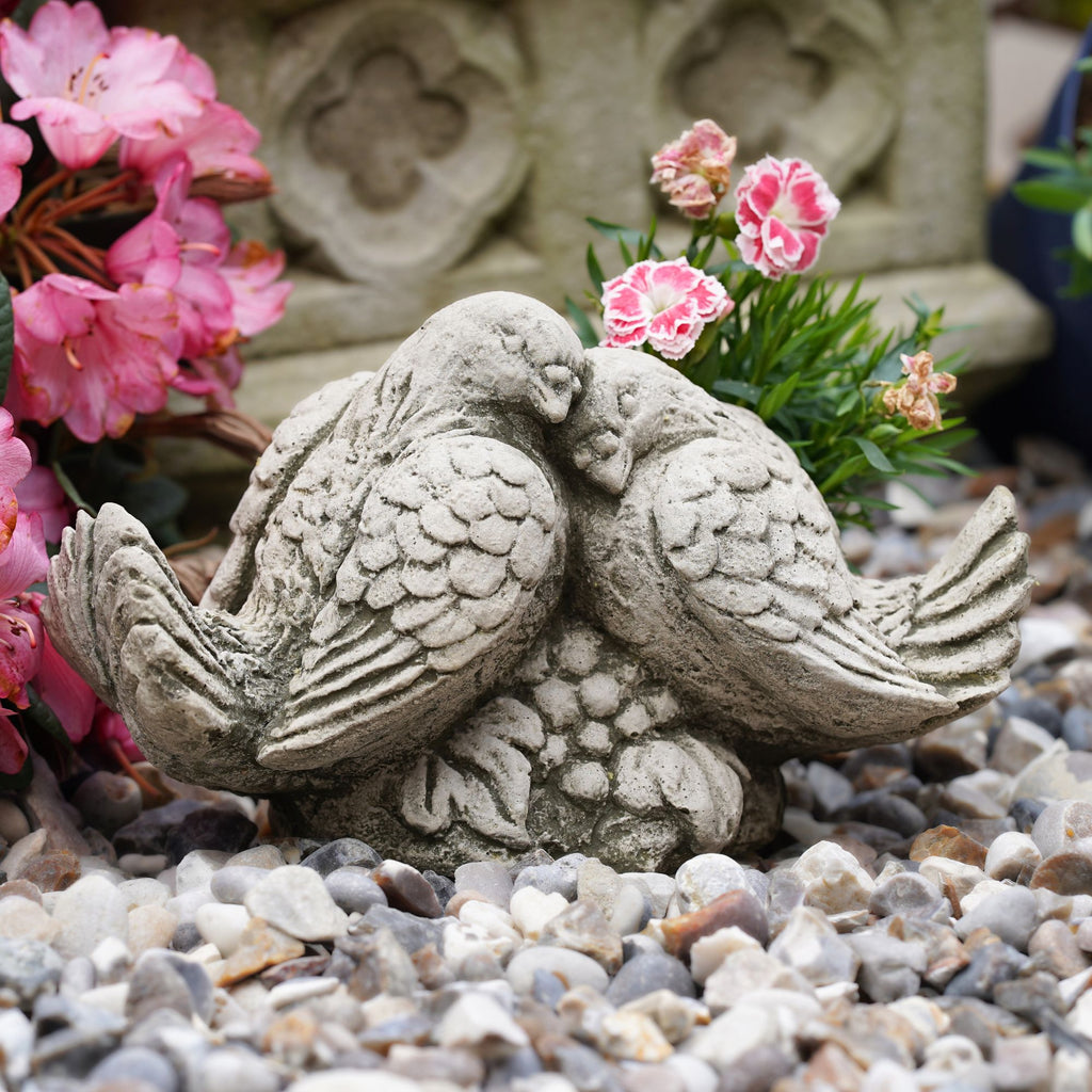 Love Doves Stone Statue