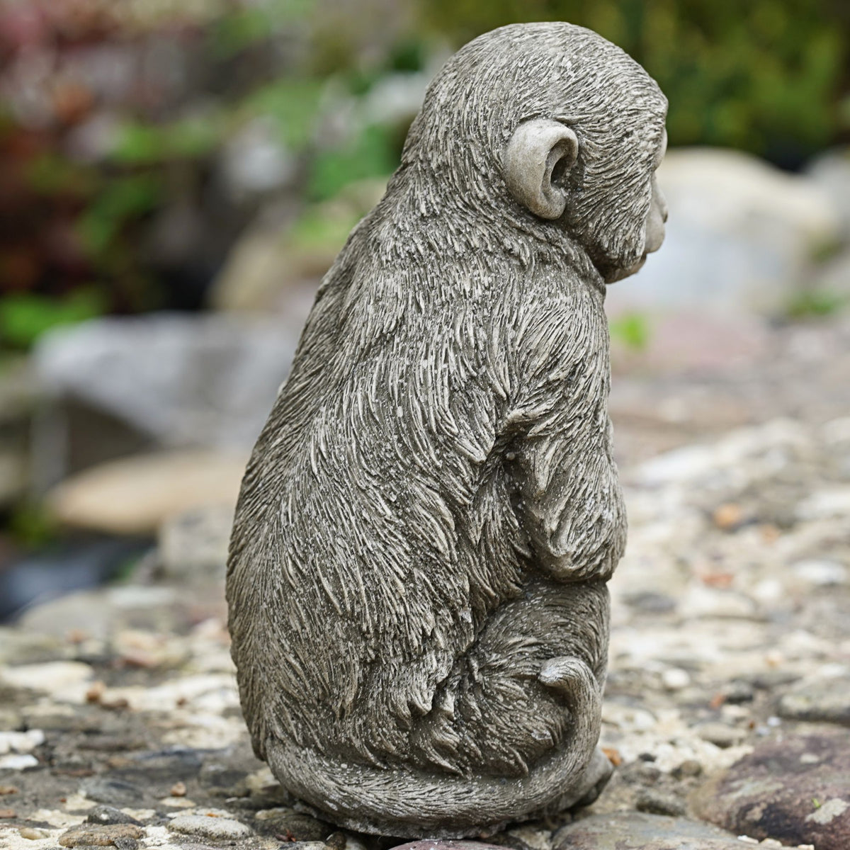 Monkey Stone Statue Ape Gorilla Sculpture