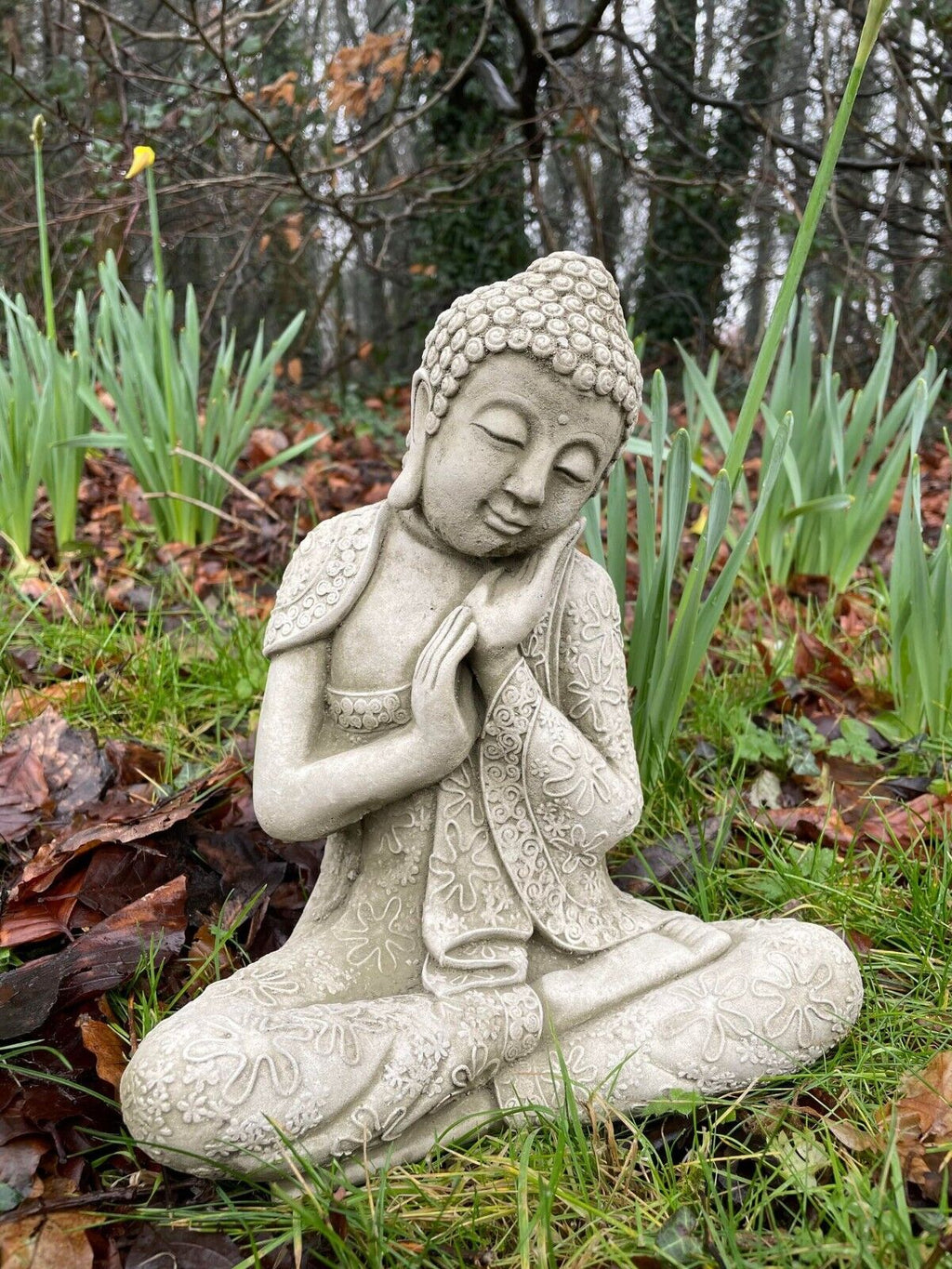Resting Buddha Stone Statue