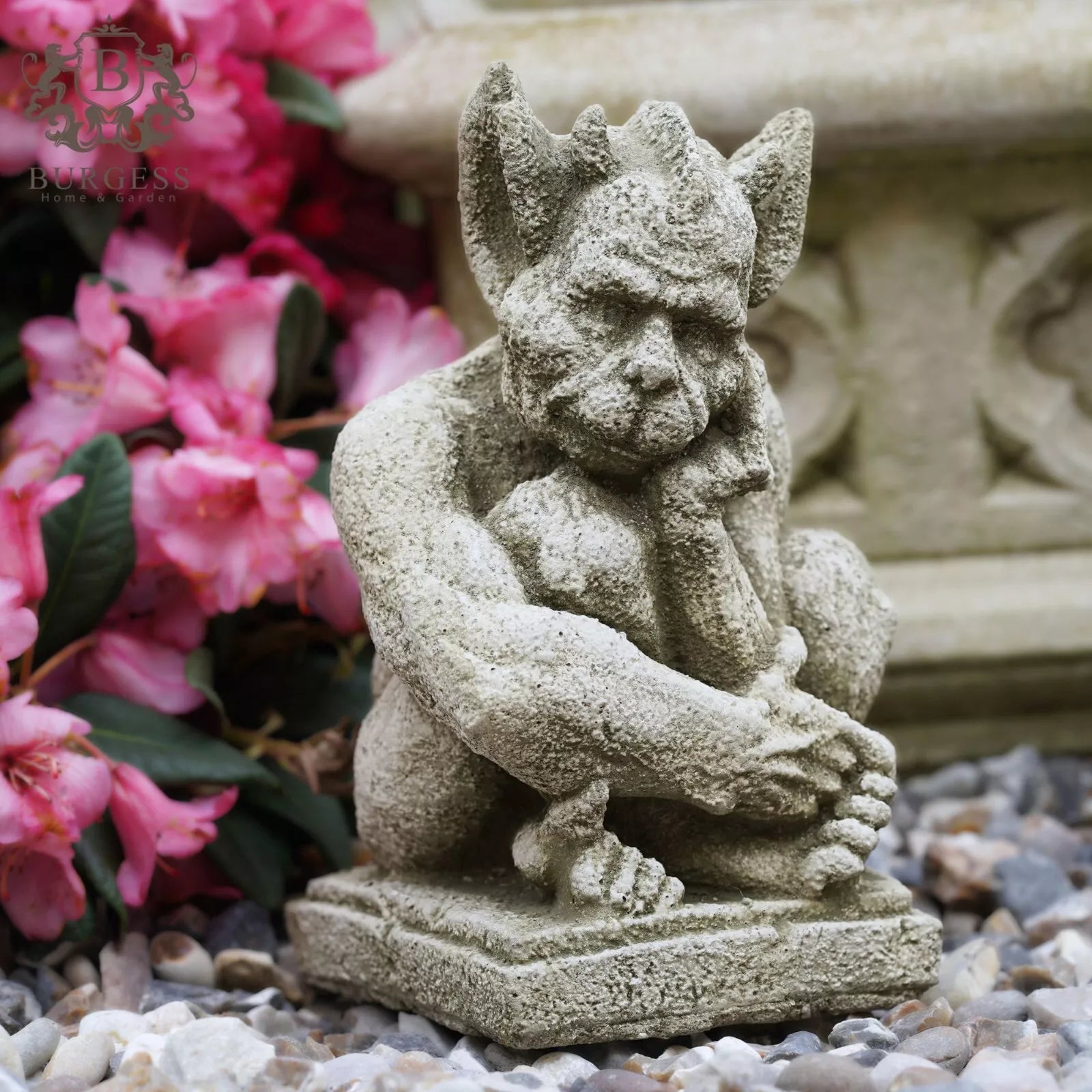 Resting Gargoyle Stone Statue