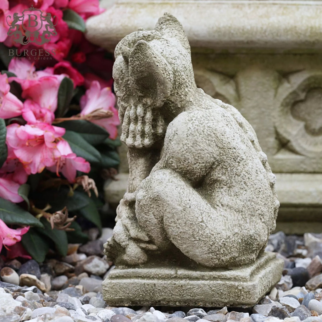 Resting Gargoyle Stone Statue