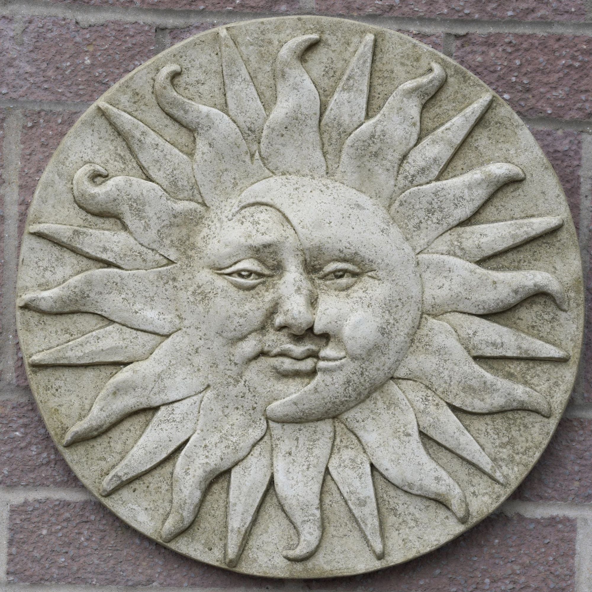 XL Sun Moon Stone Hanging Plaque