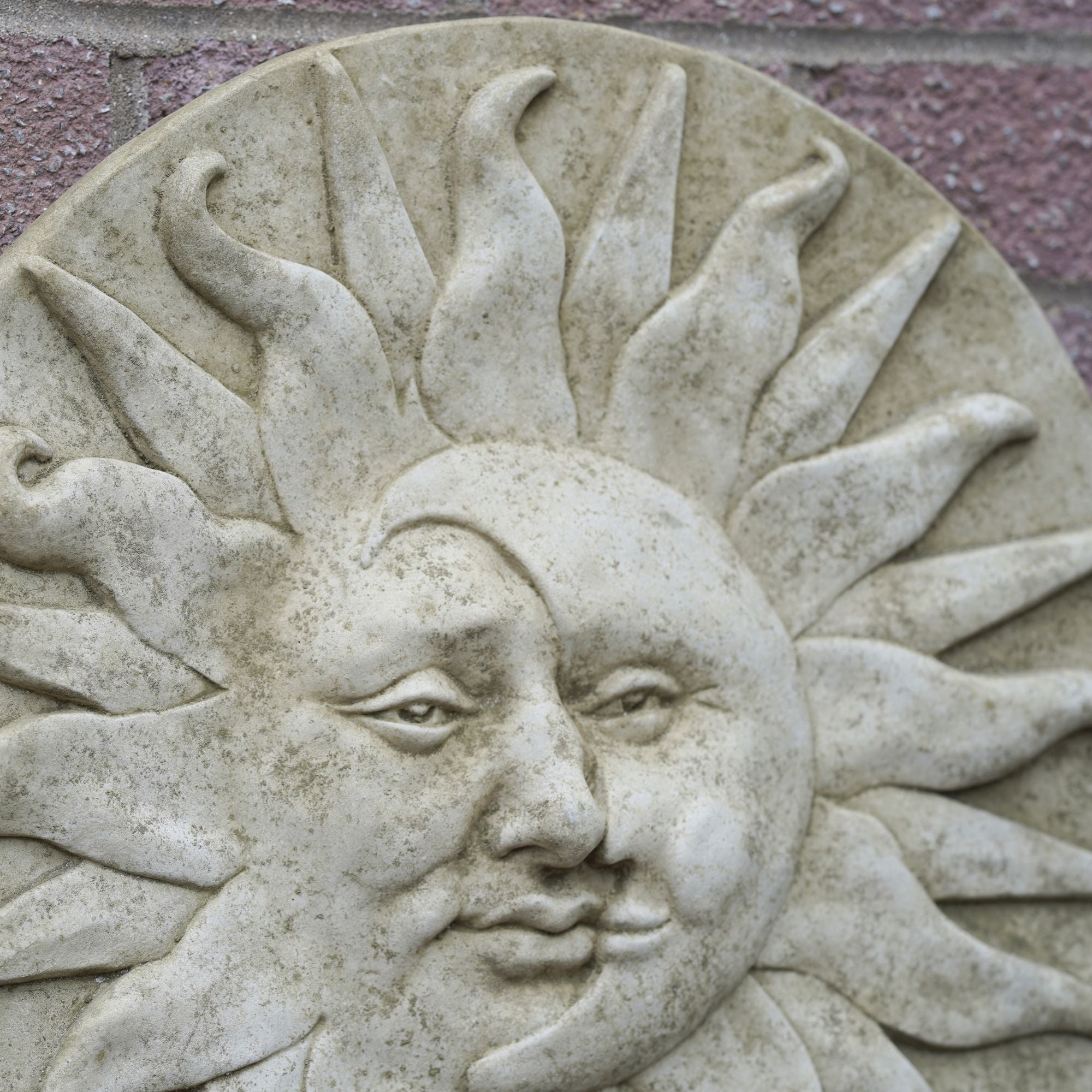 XL Sun Moon Stone Hanging Plaque