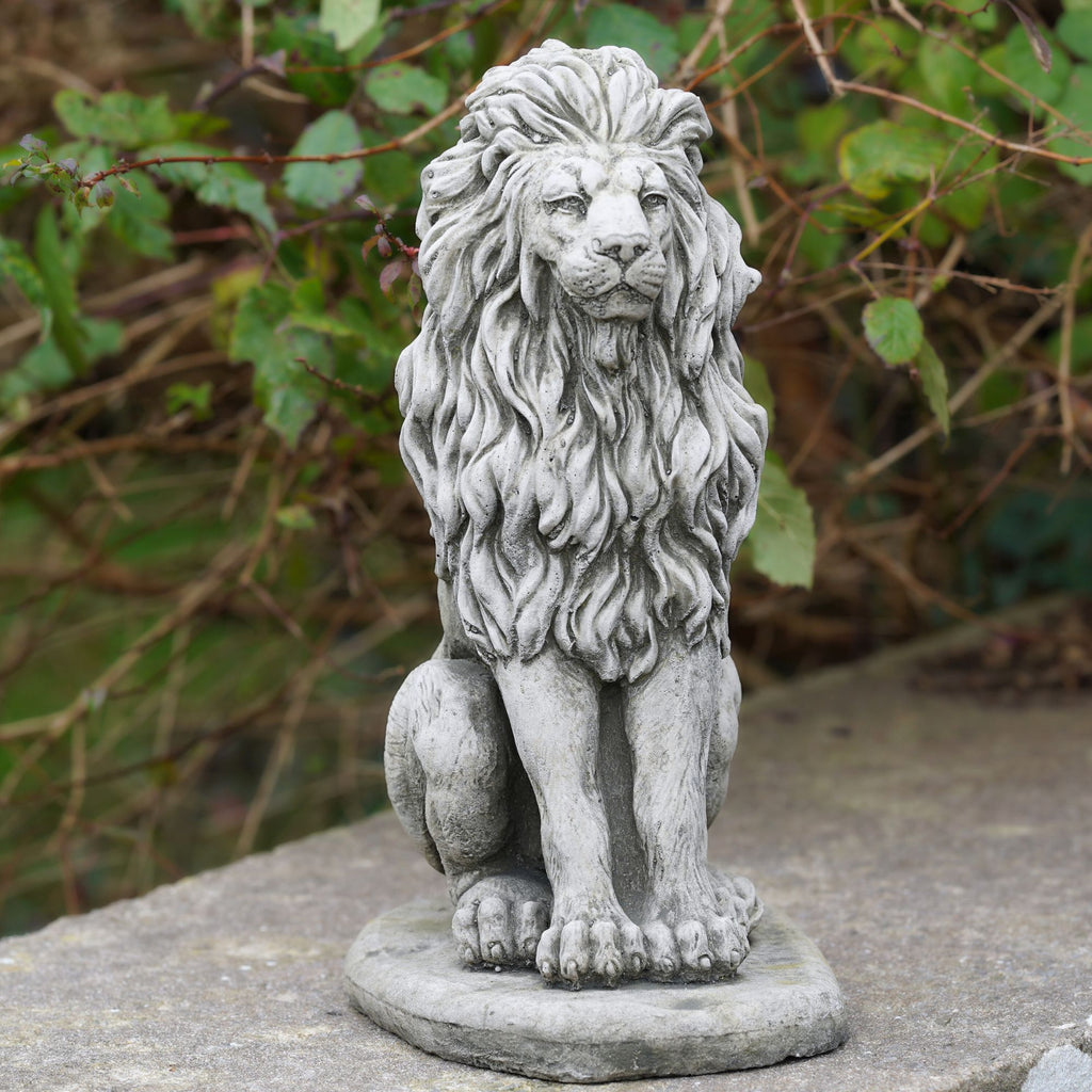 Upright Lion Stone Statue