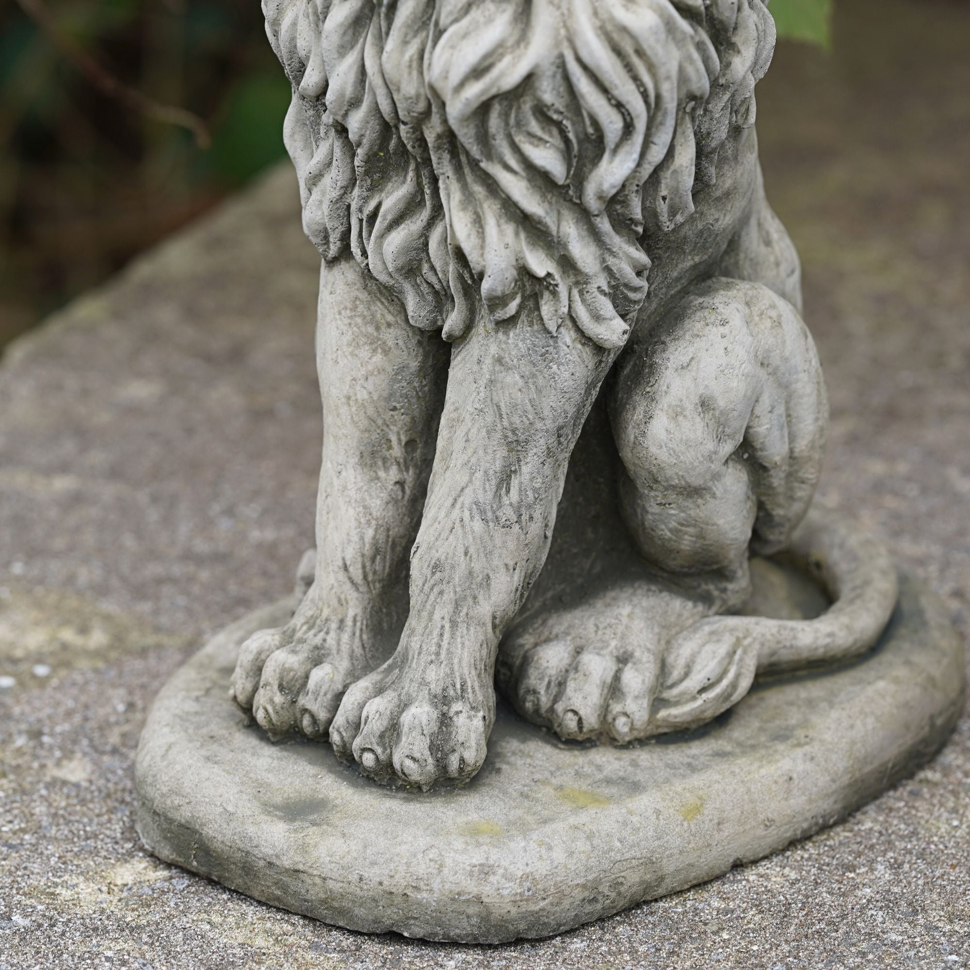 Upright Lion Stone Statue