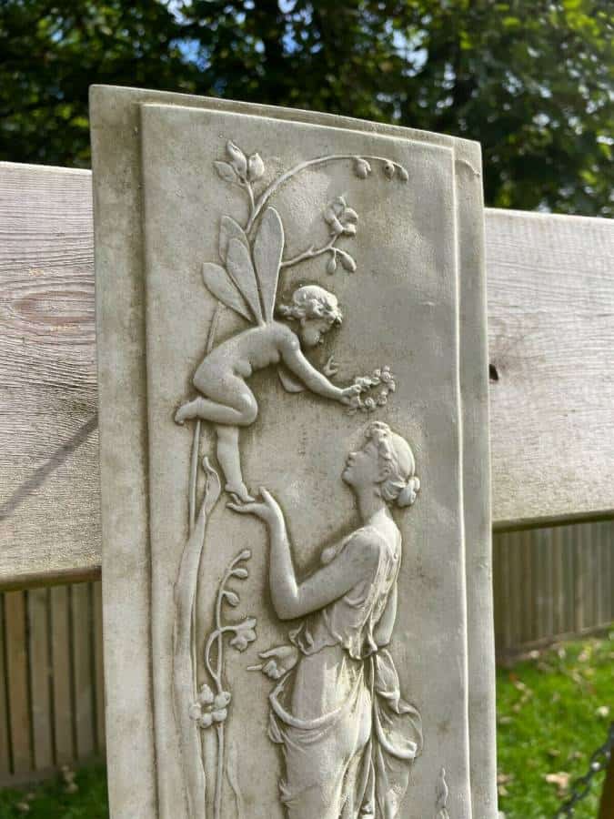 Nymph and Cherub Hanging Plaque B