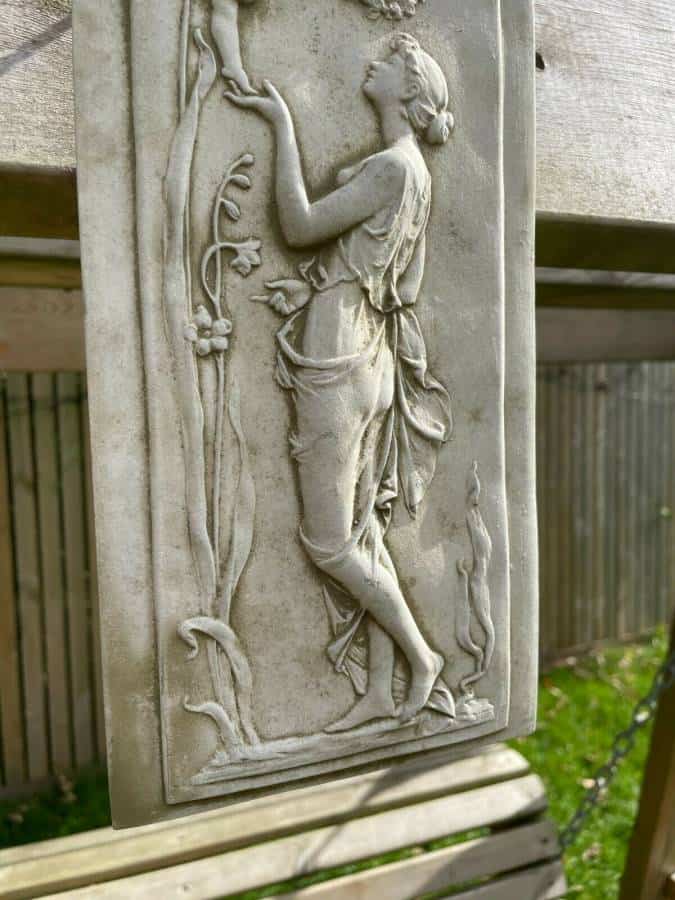 Nymph and Cherub Hanging Plaque B