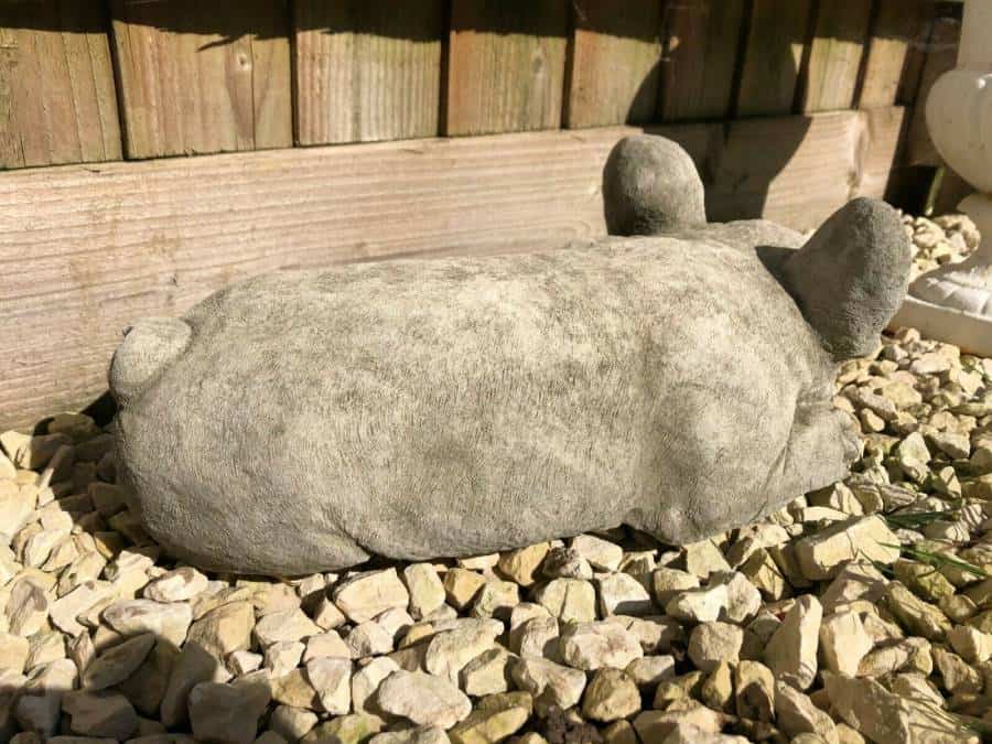 Stone French Bulldog Statue