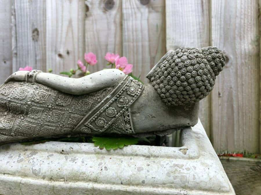Oriental Tealight Buddha Stone Statue