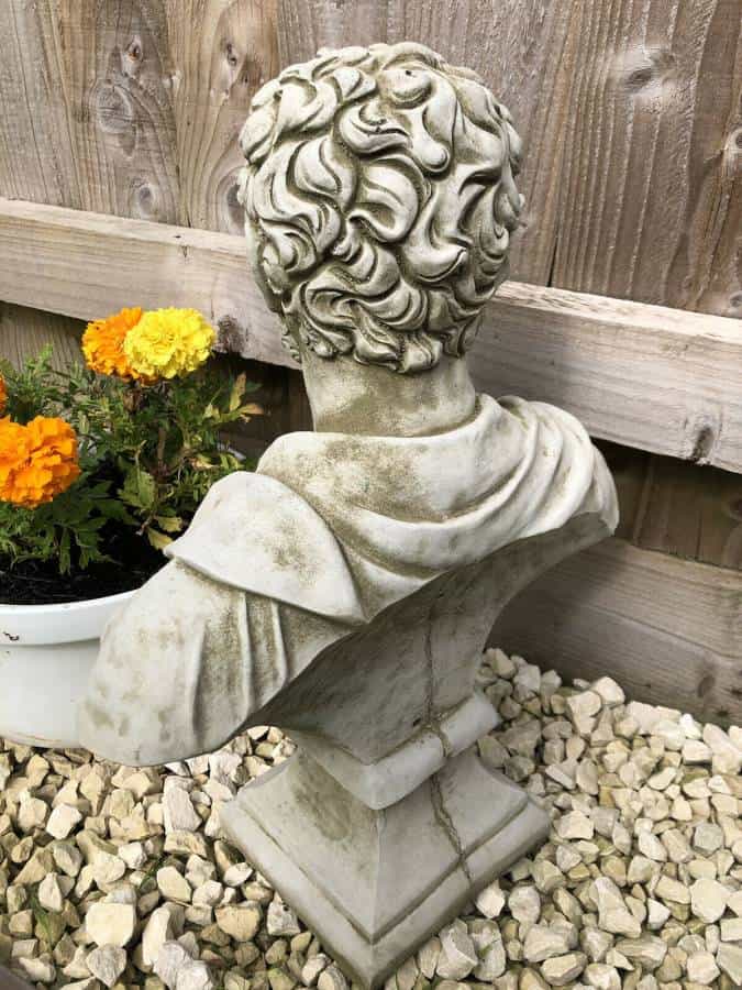 Stone Roman Nero Bust Statue