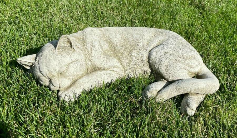 Resting Cat Statue