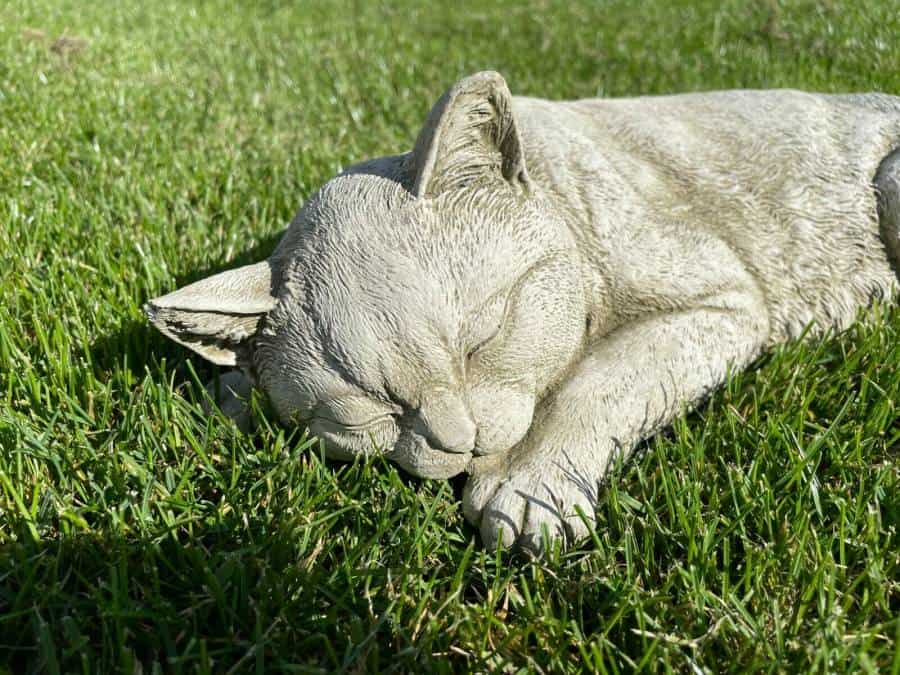 Resting Cat Statue