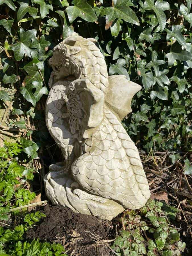 Scaly Dragon Stone Statue