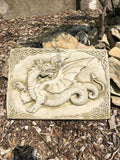 Celtic Welsh Dragon Plaque Statue