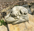 Sleeping Dog Stone Statue