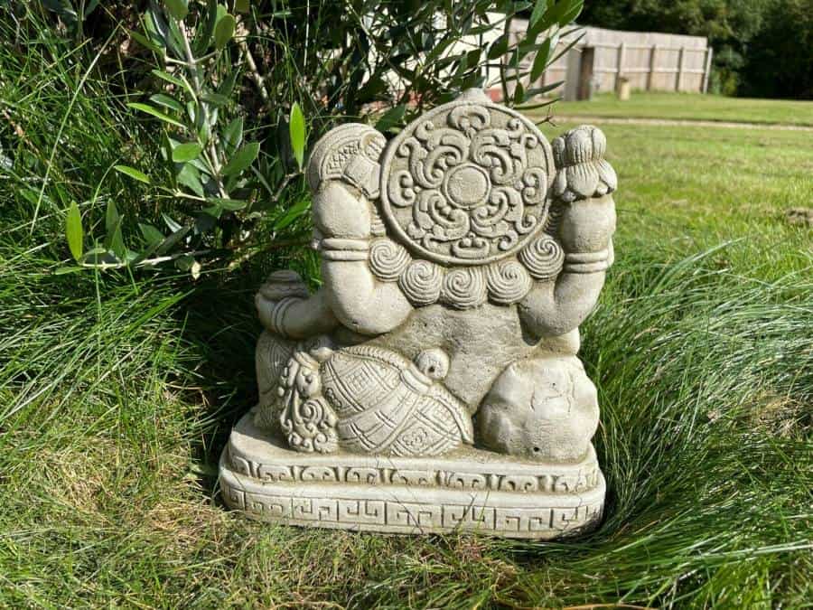 Reclining Ganesh Stone Statue