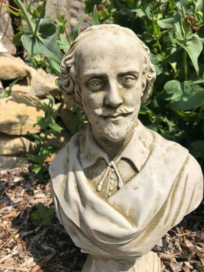 Shakespeare Bust Stone Statue