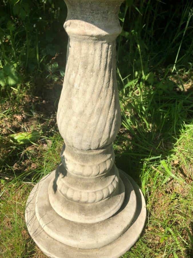 Twist Bird Bath/Feeder Stone Statue