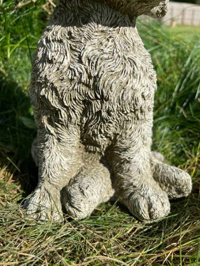 Cockapoo Puppy Dog Stone Statue