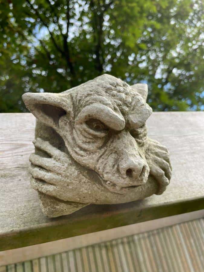 Hanging Gremlin Stone Statue