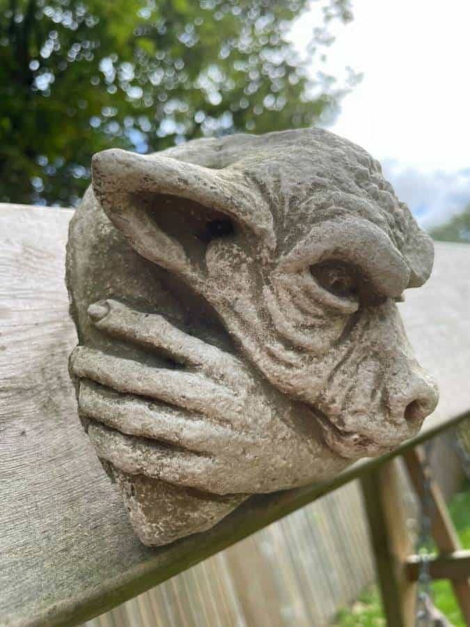 Hanging Gremlin Stone Statue
