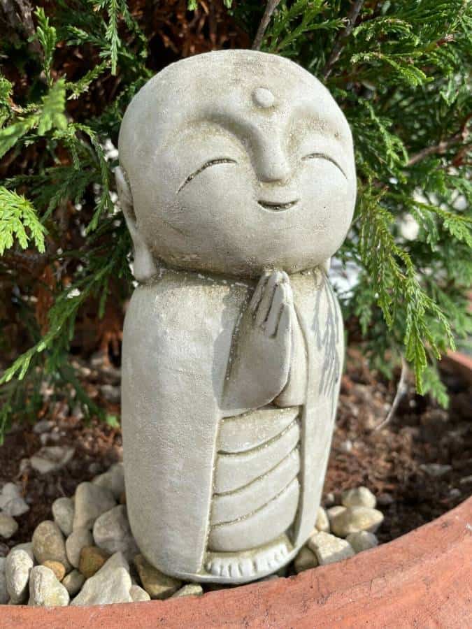 Lovely Monk Stone Statue