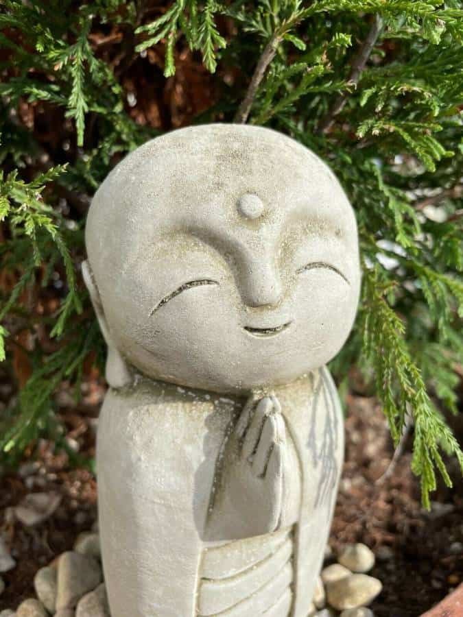 Lovely Monk Stone Statue