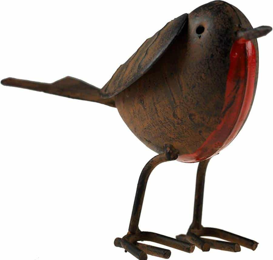 Robin Redbreast Metal Garden Ornament
