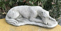 Laying Lurcher Stone Statue