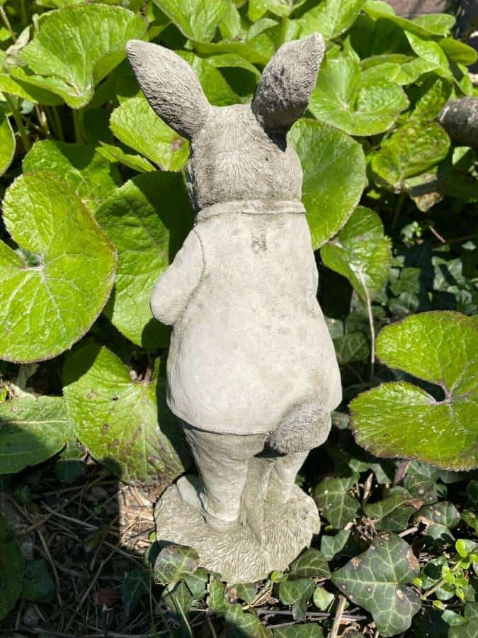 Mr Peter Rabbit Stone Statue | Beatrix Potter Animal Garden Outdoor Ornament