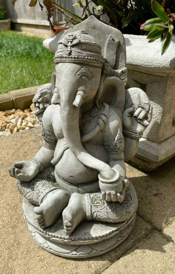 Oriental Ganesh Stone Garden Statue