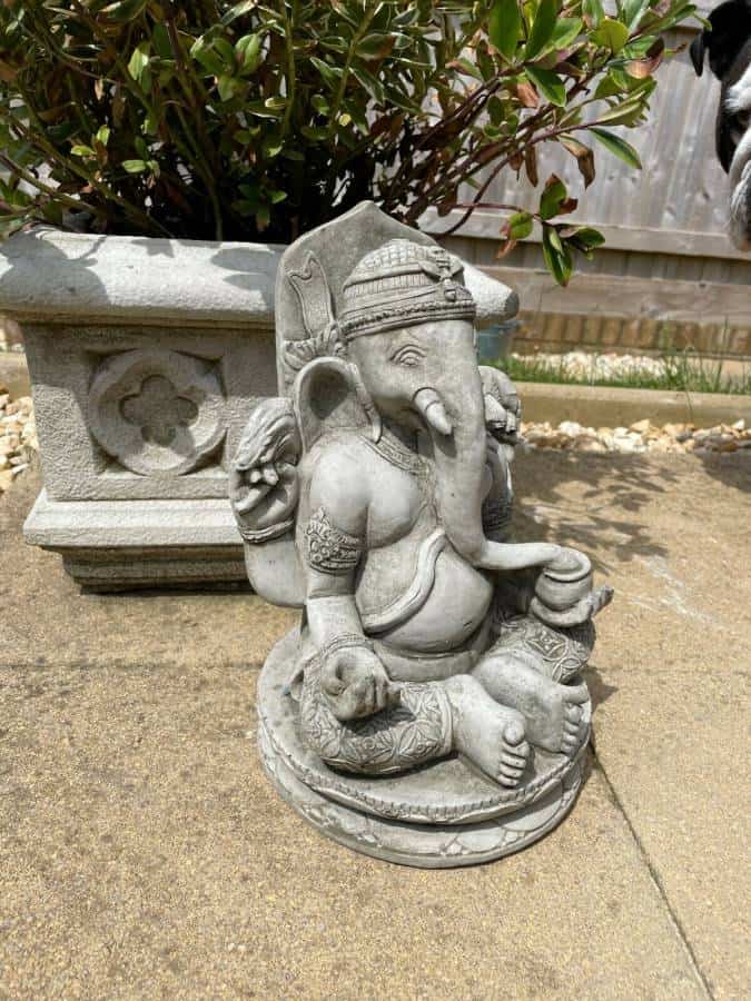 Oriental Ganesh Stone Garden Statue