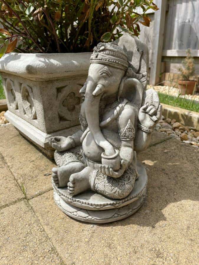 Oriental Ganesh Stone Garden Statue