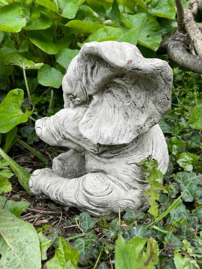 African Elephant Stone Statue | Reconstituted Outdoor Garden Ornament Sculpture