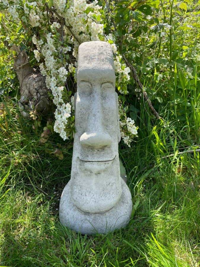 Easter Island Moai Head Bust Stone Statue
