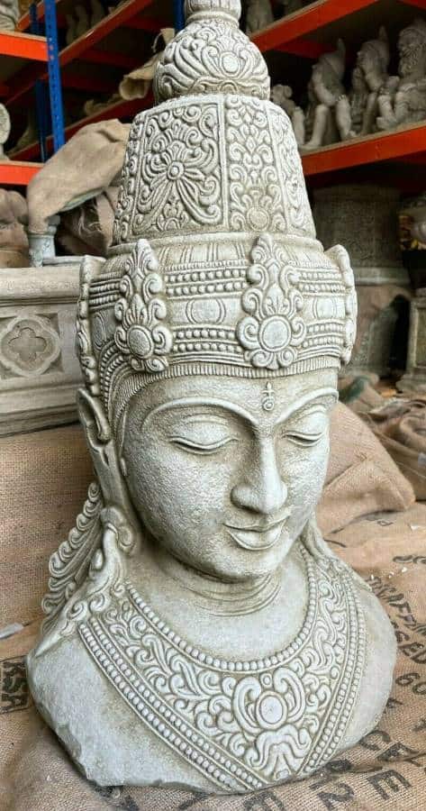 XL Thai Buddha Head Stone Statue